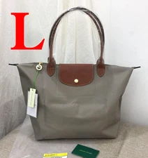 LONGCHAMP Le Pliage Tote Bag Shoulder Bag Travel Bag Folding Gray OUTLET New
