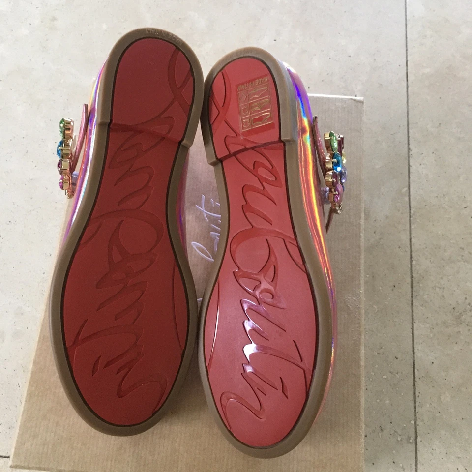Christian Louboutin Niños Talla EU 31 Melodie Queenie Ballet Pisos Foto 4 de 4