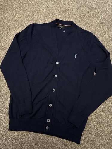 Mens Next Cardigan, Size Small, Blue, Button Up, Cotton Blend, Lightweight, (77) - Picture 2 of 5