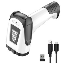 2D Handheld Wireless Barcode Scanner Stand 3in1 Bluetooth 1D QR Code USB