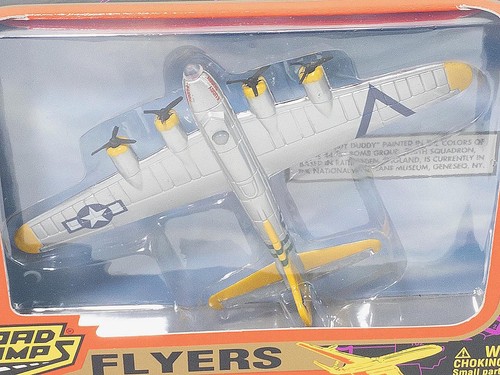 Road Champs Flyers Kampfflugzeug B-17 Bomber Fuddy Duddy Nr. 62235, 1997, versiegelt - Bild 2 von 4