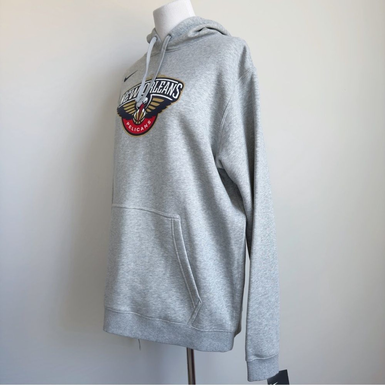 Nike New Orleans Pelicans Hoodie Mens Size XL Sweatshirt Gray NBA Fan Gear New thumbnail 4