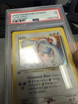PSA 1 PR] 2000 Neo Genesis 1st Edition Lugia Holo #9 Graded