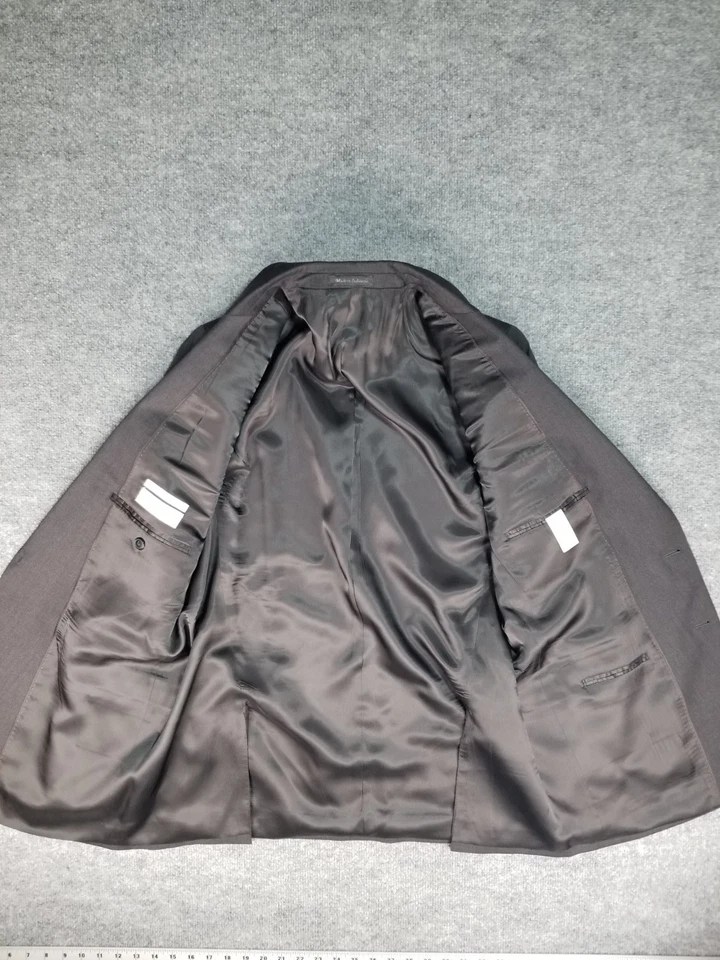 Blazer Calvin Klein Para Hombres 46 L Negro Lana Extremo Calce Ajustado Traje Abrigo Deportivo Chaqueta Foto 4 de 4