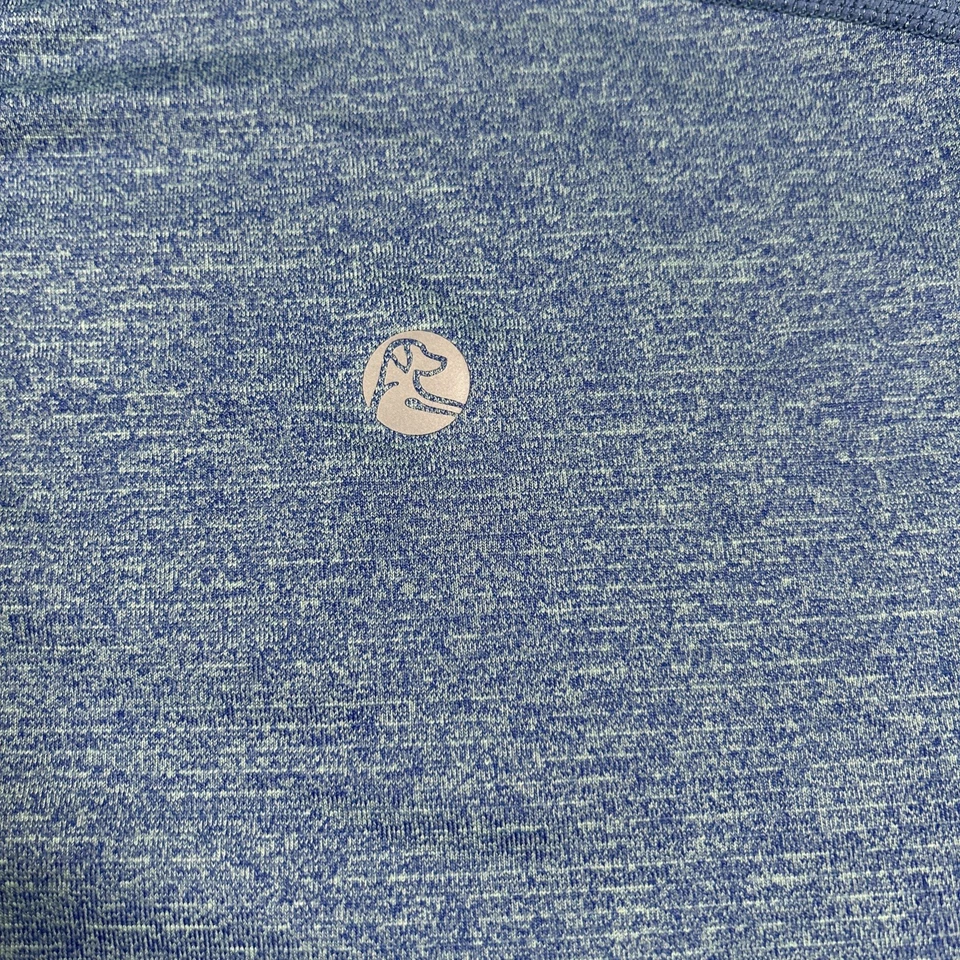 Rhoback Shirt Mens XL Blue Blitz Tech Performance Golf Short Sleeve - Image 3 of 4