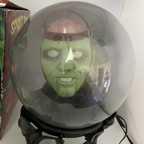 Vintage Gemmy Green Monster Spirit Ball con scatola originale 9" funziona parla e si muove - Foto 2 di 7