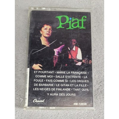 Edith Piaf Piaf! Cassette Tape 1980 Capitol Records 4M-12038 French Chanson Pop