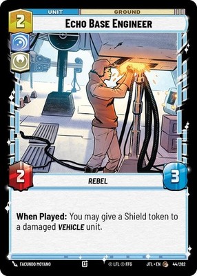 2025 Star Wars: Unlimited JTL - Echo Base Engineer (#044/262, Common, Near Mint)