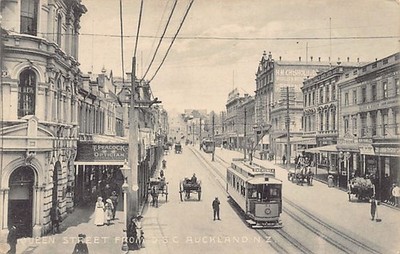 New-Zealand - AUCKLAND - Queen Street from D.S.C. - Publ. W. Beatties & Co. 1001