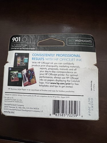HP Officejet 901 (CC653AN) Black Ink Cartridge - Picture 2 of 5