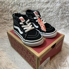 VANS Sk8-Hi Zip Black/White Size 6.5 Toddler Sneakers VN000XG5Y28