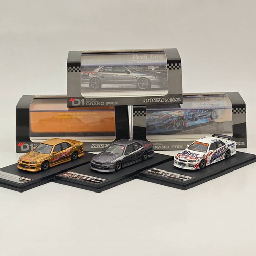 1:64 MORTAL BLITZ D1 SKYLINE ER34 URAS Drift Car Diecast Toys Car Models Gifts - Picture 2 of 18