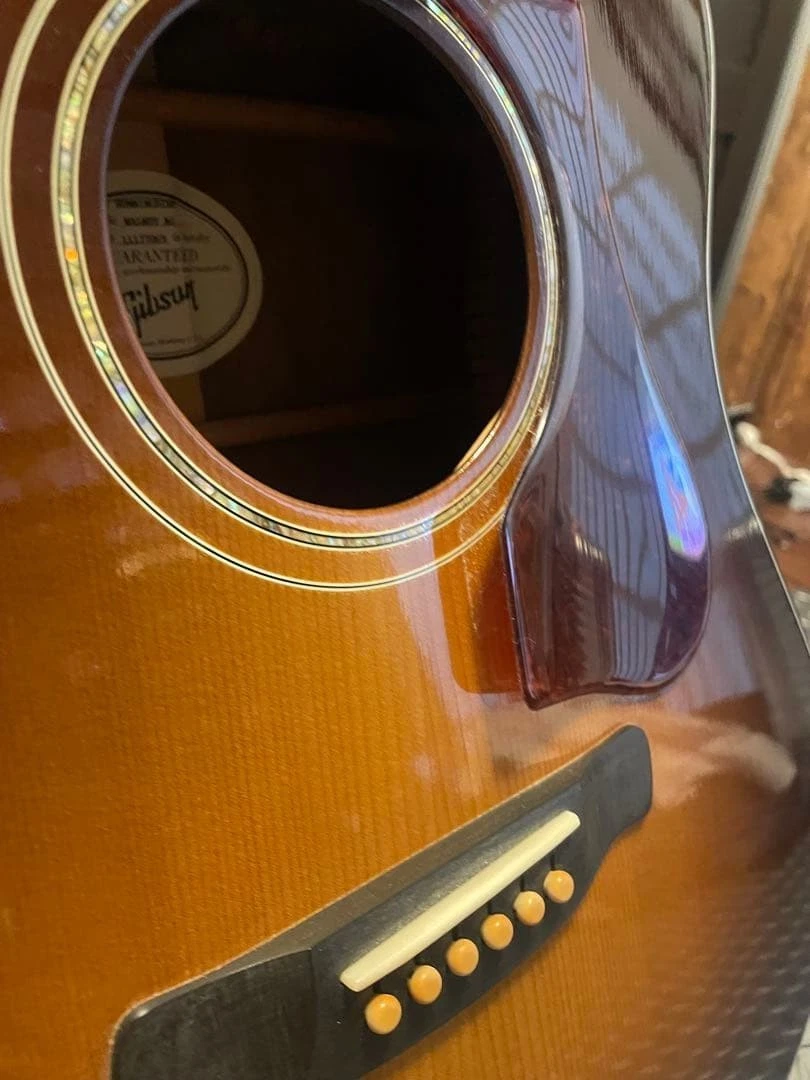 Guitarra eléctrica acústica Gibson Hummingbird Walnut AG Sunburst con...