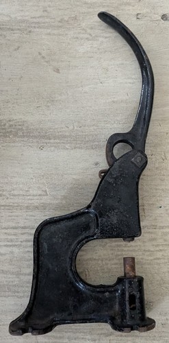 Rex 27 Antique Cast Iron Leather Rivet Press Punch Table-top Black 12" Grommets  - Picture 2 of 15