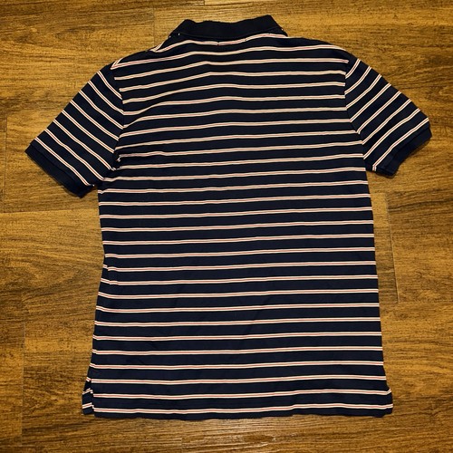 Polo Ralph Lauren Polo Shirt Blue Red Stripe Flesh Pony Men’s XS Short Sleeve - Picture 4 of 11