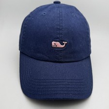 Vineyard Vines Baseball Cap Hat Men's Navy Blue with Pink Whale Logo Adjustable