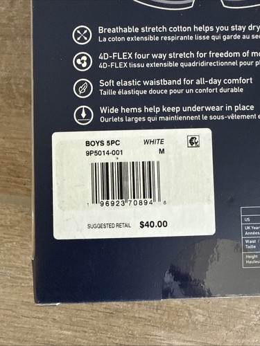 POLO RALPH LAUREN 5-PACK BOYS YOUTH 4D- FLEX COTTON STRETCH BOXER BRIEFS SIZE M - Picture 4 of 4