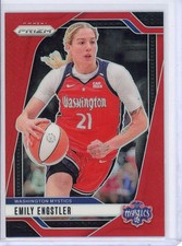 2024 Panini Prizm WNBA Emily Engstler Red Prizm #d/299!! Washington Mystics!!