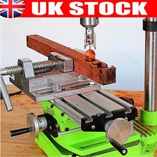 Worktable Milling Machine Work Table Cross X-Y Sliding Bench Drill Vice Tool
