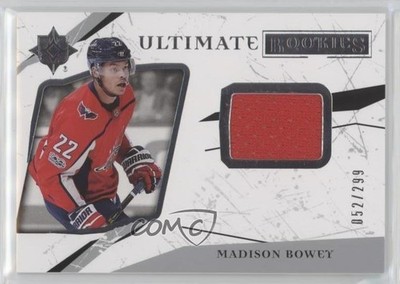 2017 Ultimate Collection Rookies Jerseys 52/299 Madison Bowey #75 Rookie RC 17tz
