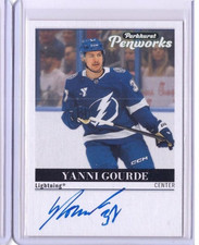 2025-26 Parkhurst Penworks Rookies Auto PWR-YG Yanni Gourde - Tampa Bay