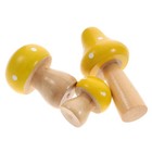  3 Pcs Simulation Miniature Mushroom Decor Decorative Small Mushrooms
