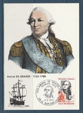 carte  1er jour  amiral de Grasse   06  le  Bar sur le Loup   1972