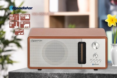 Roadstar HRA-1350US/BT Nostalgie Design Radio mit Bluetooth/AUX/USB/SD/MP3