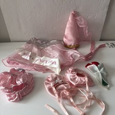 Build A Bear Beary Beautiful Pageant Dress Sash Cone Hat Panties Slipper Birthda