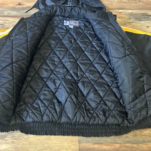 90s Vintage Pittsburgh Steelers Puffer Coat Logo Athletics ProLine Men's XL NFL - Picture 11 of 12