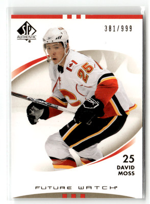 2007-08 SP Authentic #167 - David Moss - Future Watch
