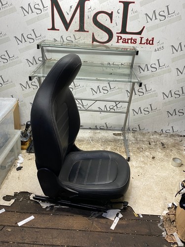 SMART W453 FORFOUR 2016 FRONT SEAT NON-ELECTRIC LEFT SIDE BLACK LEATHER - Picture 5 of 10