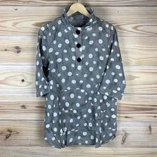 Terra by Apparel Top Small Structured Collar Lagenlook Artsy