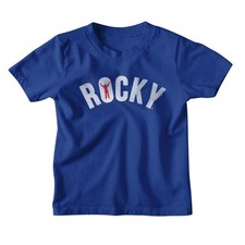ROCKY BALBOA KIDS T-Shirt ROCKY LOGO Toddler Youth Sizes New Royal Cotton