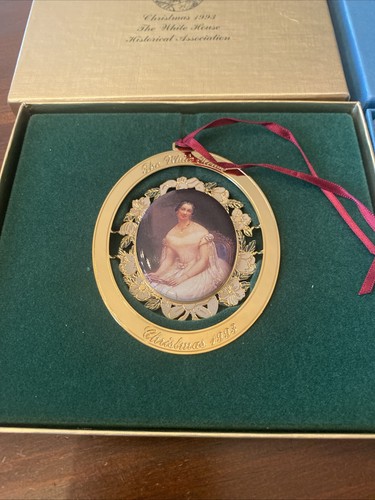 Lot 2 The White House Historical Association Christmas Ornaments 1993 1994 - Picture 2 of 6