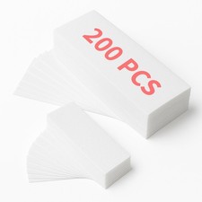 Non Woven Wax Strips for Hair Removal Body Leg Waxing Paper White 200 Pack