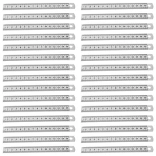 30 Pcs 6 Inch Stainless Steel Ruler Dual Scale Tool for Student Projects