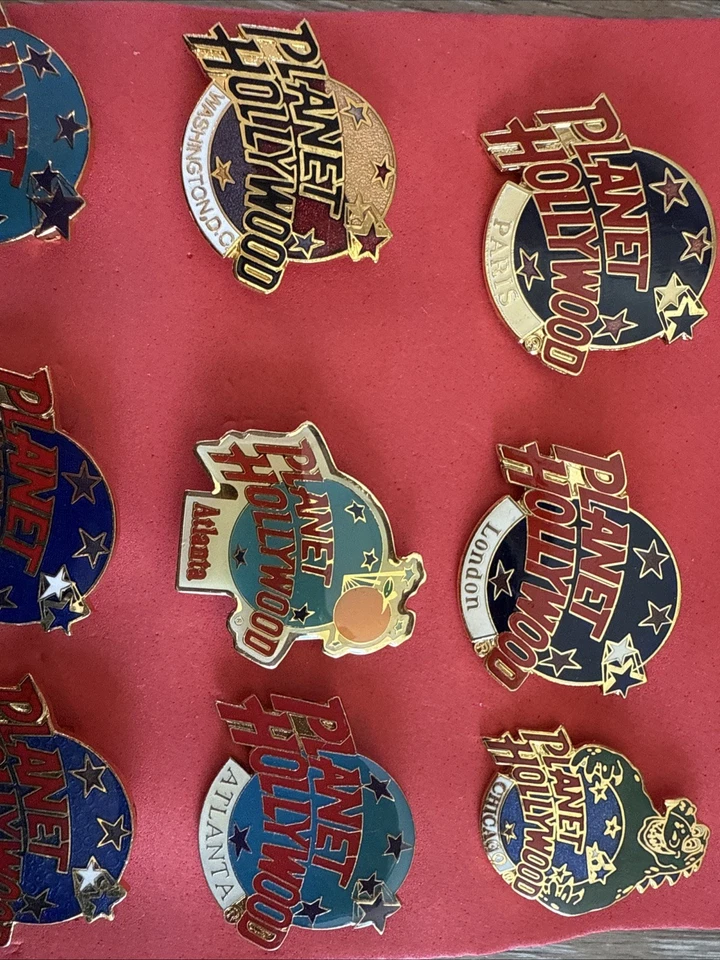 老式Planet Hollywood徽章大量伦敦、巴黎、芝加哥、纽约、奥兰多 — 第 4/4 张图片