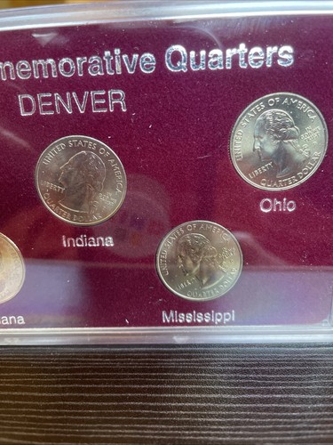 2002 Commemorative Quarters Denver (5 coins set) - Picture 3 of 8