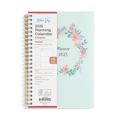 2025 Weekly and Monthly Planner Calendar, January 2025 - December 2025, 5" x ...