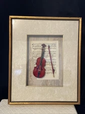 REN-WIL Mini-Violin  Picture Frame /w glass 23.5" x 20" (W2127)
