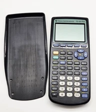 Vintage Texas Instruments TI-83 Plus Graphing Calculator & Case Black Battery 