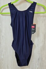 TYR Women's SOLID MAXFIT-A F-BB Swimsuit MS01A NAVY Blue II 402 Size 34 NWT NEW