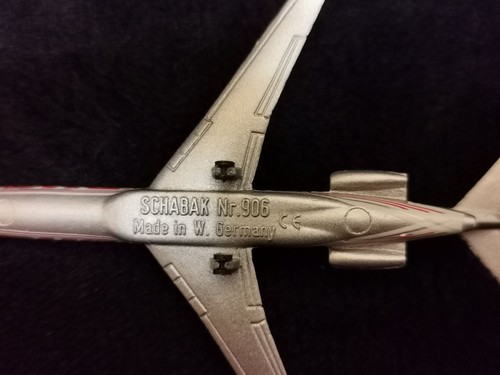 Schabak 1:600 Boeing 727 DHL Express Diecast Airplane Model Nr. 906 Vintage - Picture 7 of 7
