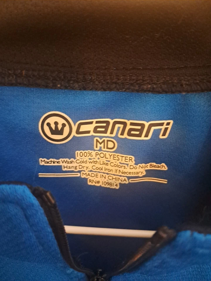 Chaqueta de ciclismo Canari térmica con cremallera completa talla M para mujer talla mediana Foto 3 de 4