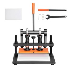 Máquina de corte de cuero, troqueladora manual de placa de estampado de 10,2 x 4,7 pulgadas, 0,47