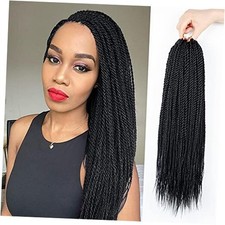 Senegalese Twist Crochet Hair - 8 Packs Crochet Hair For Black 18 Inch 1B