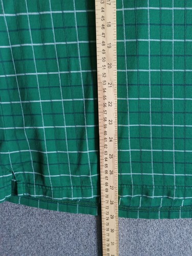 Masters Plaid Polo Shirt Men's L Green Augusta National Pima Cotton - Picture 6 of 8