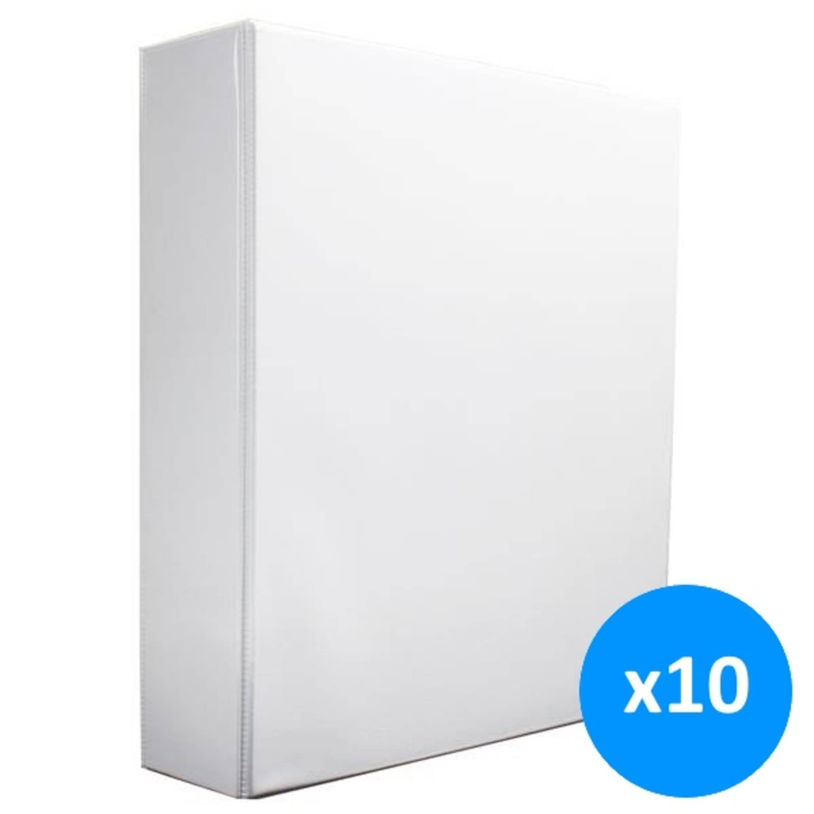 WB A4 White 40mm 4D Presentation Binders / Folders (Pack of 10) [WX01329]