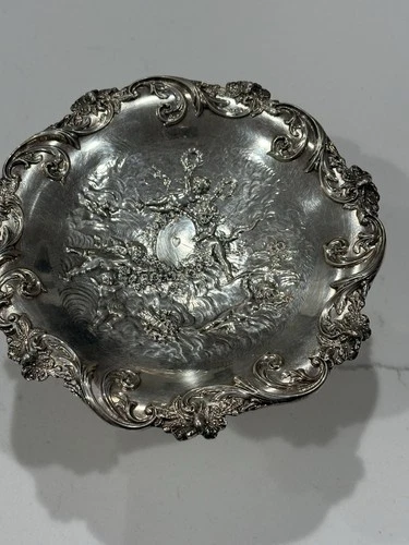 Rare Reed & Barton Cherub Sterling Silver Compote Candy Dish 207 Grams